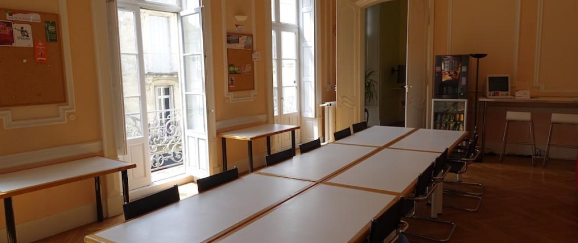 Aufenthaltsraum Sprachschule Montpellier Frankreich