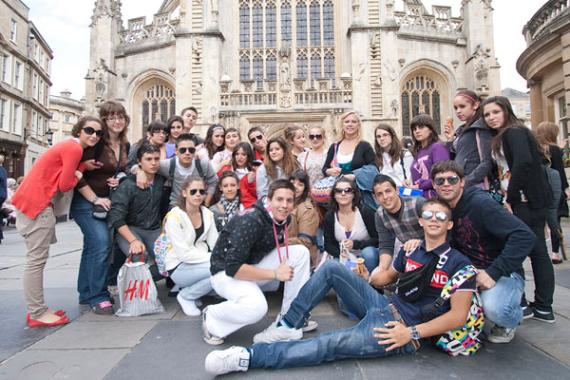 Sprachschüler beim Ausflug in London Sprachschüler beim Ausflug in London