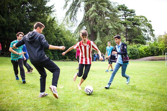 Fußball darf bei einer Sprachreise  nach England nicht fehlen