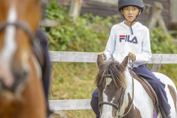 Freizeitaktivität Reiten bei der Sprachreise für Schüler in Brighton. Freizeitaktivität Reiten bei der Sprachreise für Schüler in Brighton.