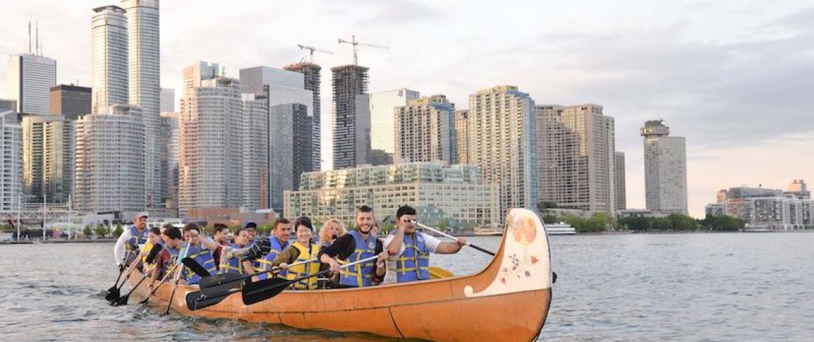 Toronto Skyline Kanufahren