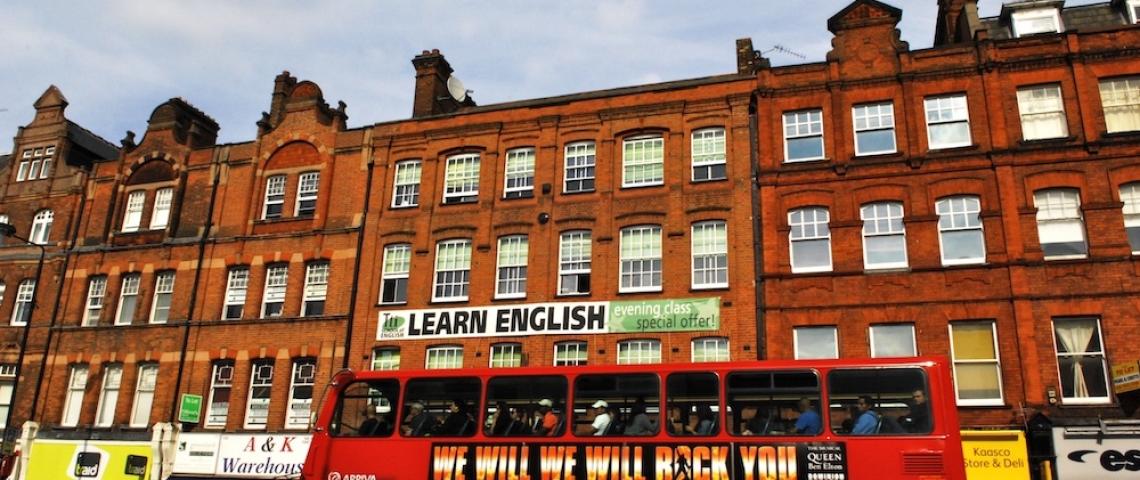 Aussenansicht der Sprachschule in London