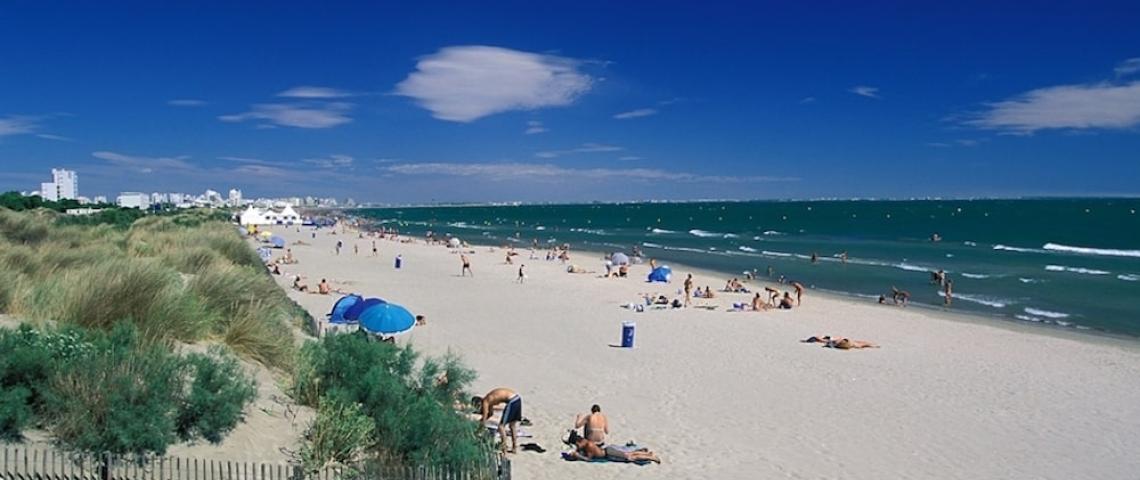 Sprachreise Strand Montpellier Frankreich