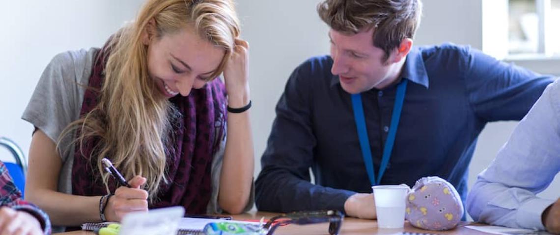 Spaß beim Englisch Unterricht in Cambridge