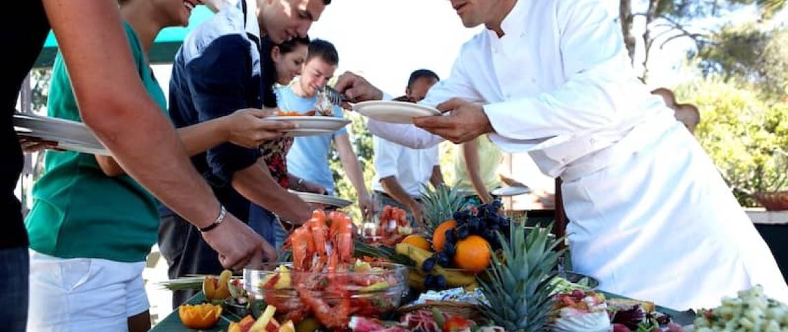 Restaurant der Schule in Antibes